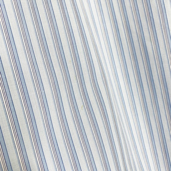 JOHN VARVATOS Blue Striped Button Up Dress Shirt Long Sleeve‎ Mens 41 / 16R - Picture 7 of 10